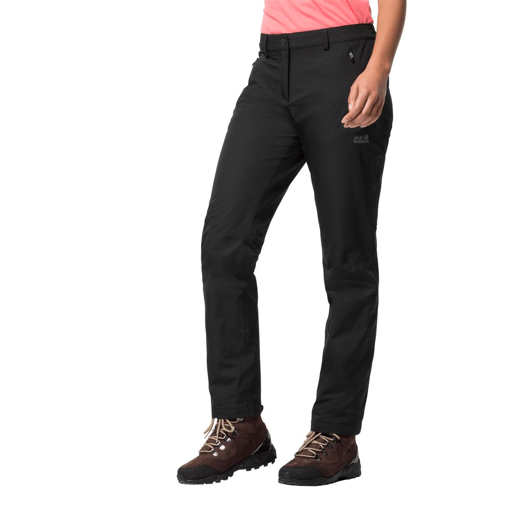 Jack Wolfskin PARANA Pantalons Femme Noir - HIVFGEB-80